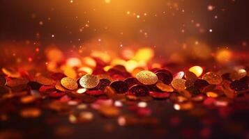 Sparkling Luxury, Glitter, Bokeh Sparkles, and Particles. photo
