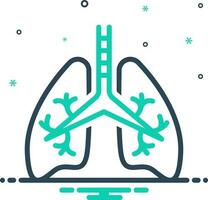 mix icon for respiratory vector