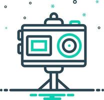 mix icon for cam vector