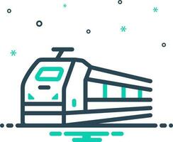 mix icon for train vector