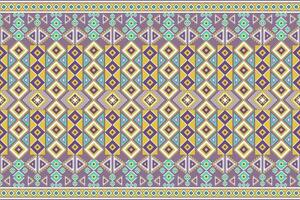 Seamless geometric ethnic asian oriental and tradition pattern design for texture and background. Silk and fabric pattern decoration for carpet, Thai clothing, wrapping and wallpaper vector