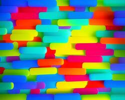 colorful abstract blocks background made of plastic photo