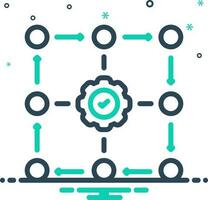 mix icon for methodology vector