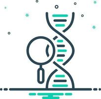 mix icon for genetics vector