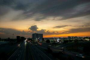 Sunset in the city of Queretaro Mexico photo