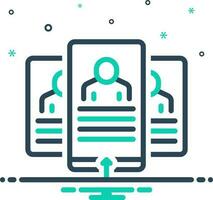 mix icon for selection vector