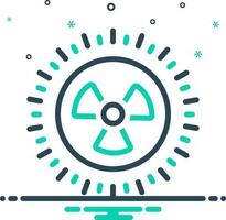 mix icon for nuclear vector