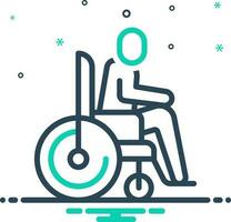 mix icon for disabled vector