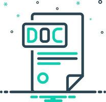 mix icon for docs vector