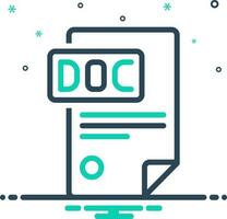 mezcla icono para docs vector