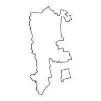 caul distrito mapa, provincia de Moldavia. vector ilustración.