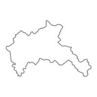 Riscani District map, province of Moldova. Vector illustration.