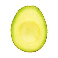 Half of avocado isolated on a white background. Stock photography photo