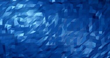 Abstract blue low poly triangular mesh background photo