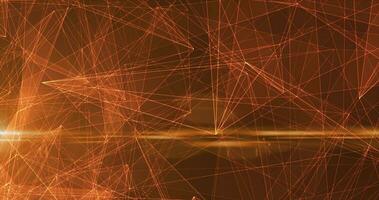 Abstract orange lines glowing high tech digital energy abstract background photo