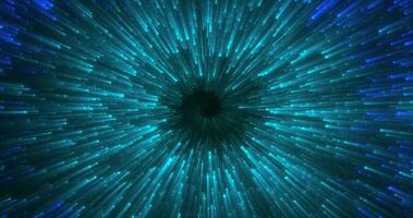 Abstract blue energy magical glowing spiral swirl tunnel background photo