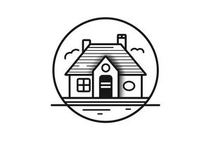 Home simple icon illustration in line style and used user interface web software and many more. photo