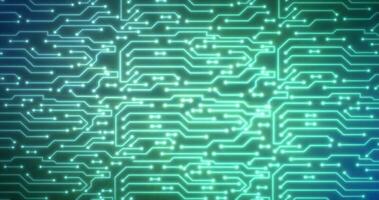 Abstract background of green computer circuit boards digital hi-tech futuristic of lines and dots photo
