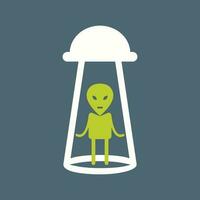 Alien Abduction Vector Icon