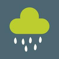 icono de vector de nube de lluvia