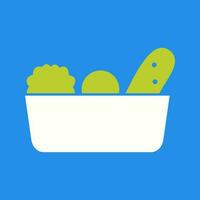 Vegetable Basket Vector Icon