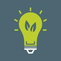 Eco friendly Bulb Vector Icon