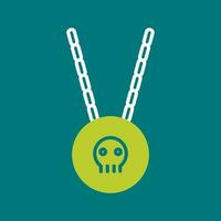 Pirate Necklace Vector Icon