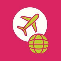 Global Flights Vector Icon