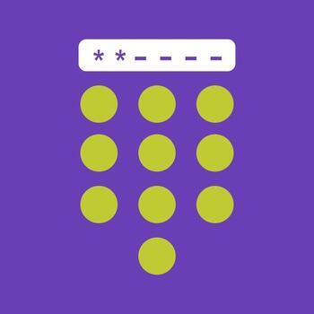 Passcode Lock Vector Icon