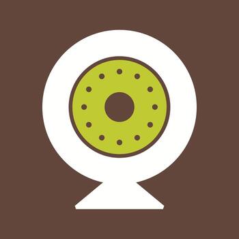 icono de vector de cámara de seguridad