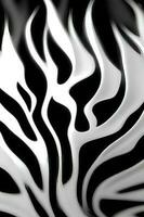 Monochrome Patterned Zebra Art Illustration photo