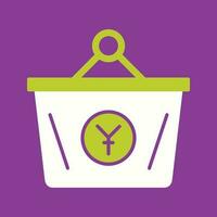 Yen Basket Vector Icon