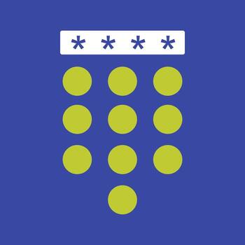icono de vector de bloqueo de contraseña