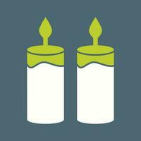 icono de vector de dos velas