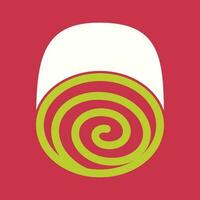 Swiss roll Vector Icon