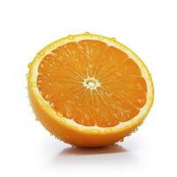 orange isolated on white background, generate ai photo