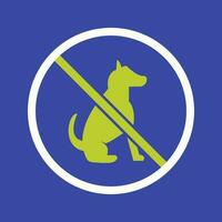 No Pet SIgn Vector Icon