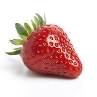 strawberry isolated on the white background, generate ai photo