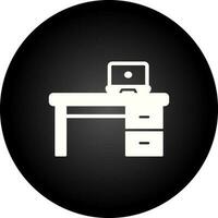 Office Desk Vector Icon