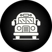 icono de vector de autobús escolar