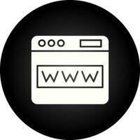 icono de vector de sitio web