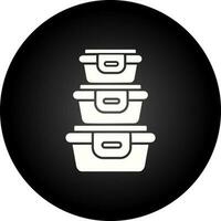 Plastic Food Container Vector Icon