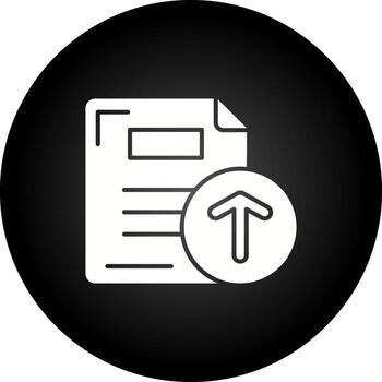 icono de vector de carga de archivos