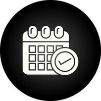 icono de vector de horario