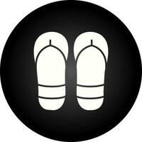 icono de vector de chanclas