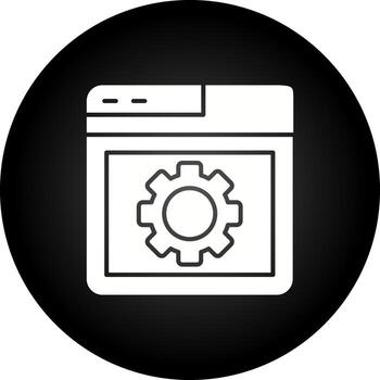 Browser Setting Vector Icon