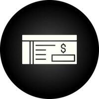 Bank Check Vector Icon