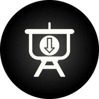 Downloading Presentation Vector Icon