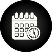 icono de vector de horario