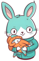 mamá conejo y bebé png